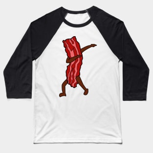 'Dabbing Bacon' Adorable Food Pork Gift Baseball T-Shirt